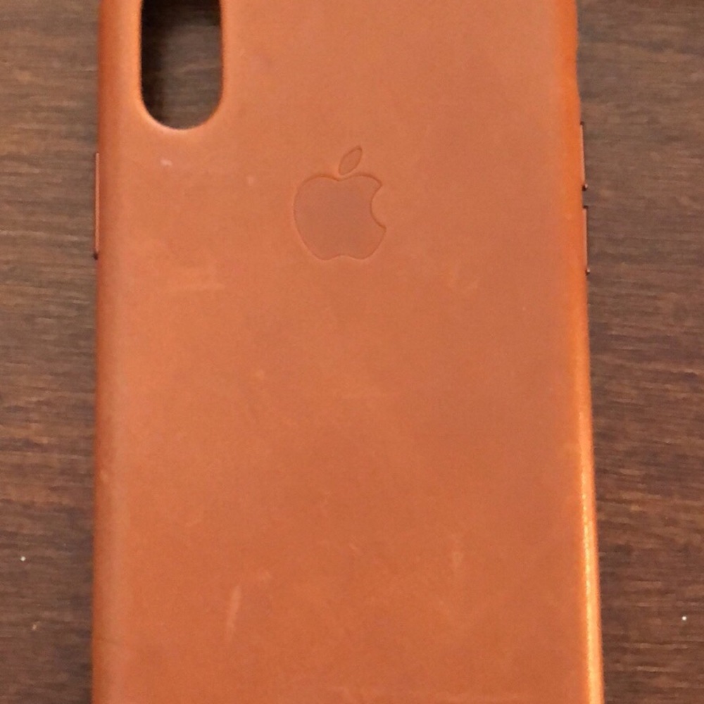 iPhone X Apple Brown Leather Case